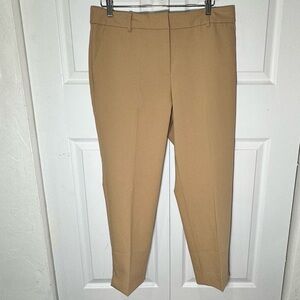 Talbots Hampshire Ankle Pants Tan Women's Size 14P NWT